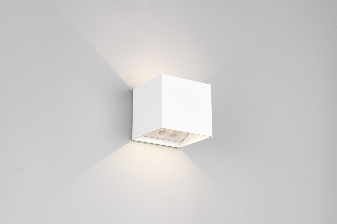 Aplica de perete pentru exterior Genie, RL NOW, 10x10.5x10 cm, 1W, 2x SMD, plastic, alb mat - imagine 7